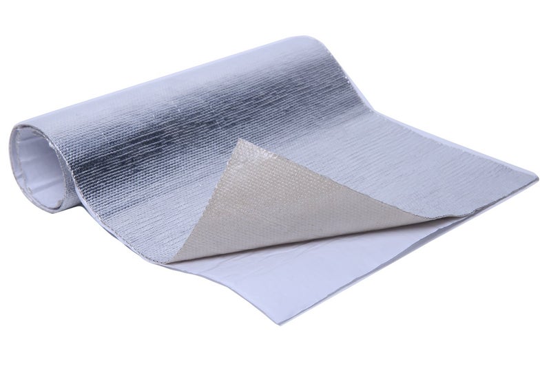WISAUTO Aluminized Heat Shield Thermal Barrier Adhesive Backed Heat Blanket (12'' X 24'') - Image 1